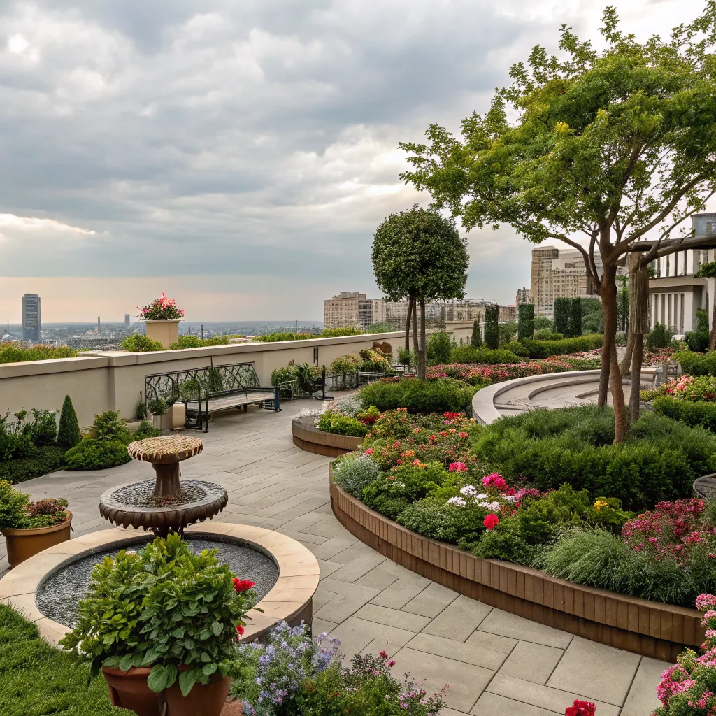 Rooftop garden design